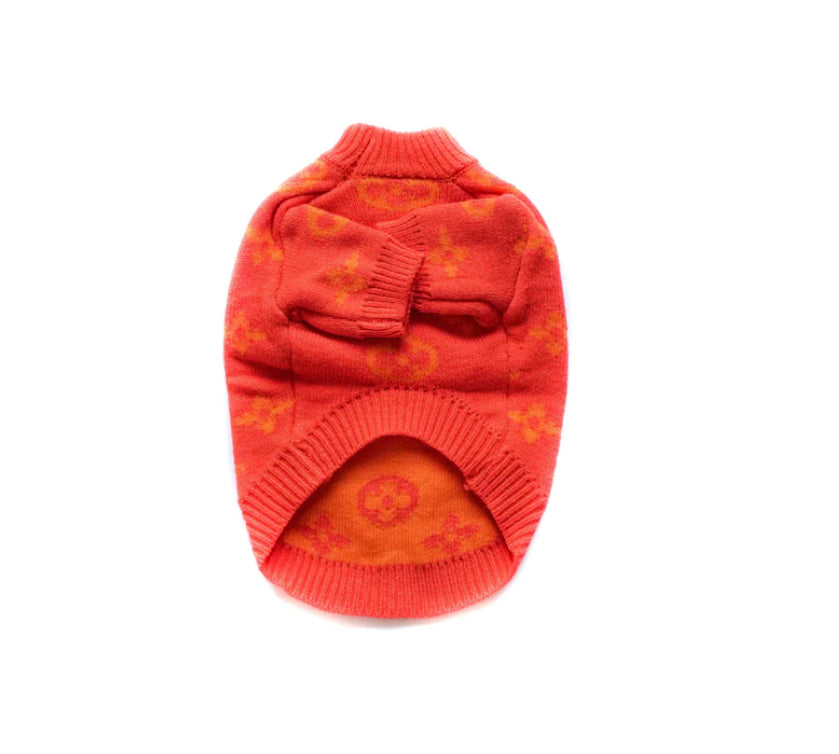 Chewy V Sweater - Orange
