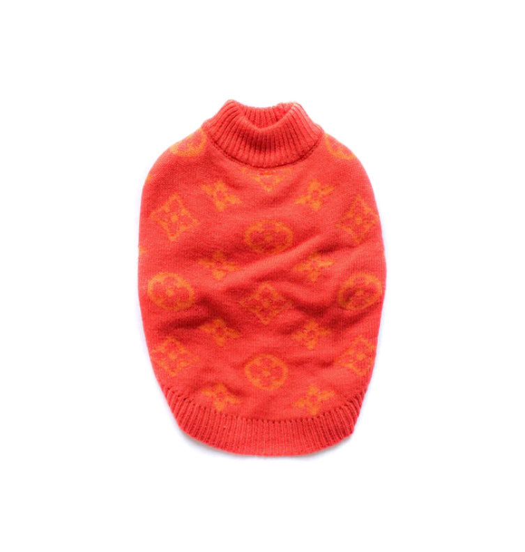 Chewy V Sweater - Orange